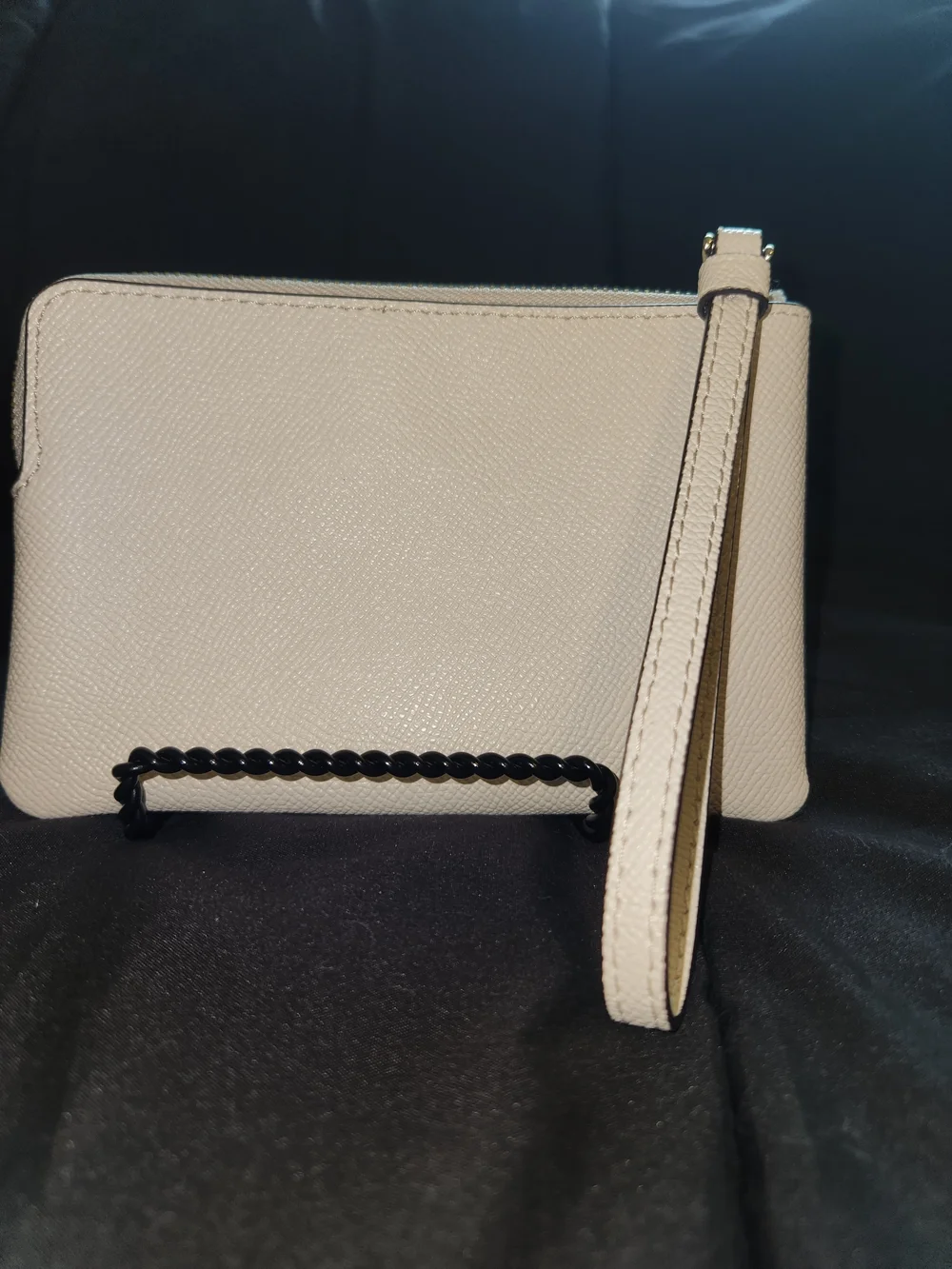 Coach Pebbled Leather Wristlet